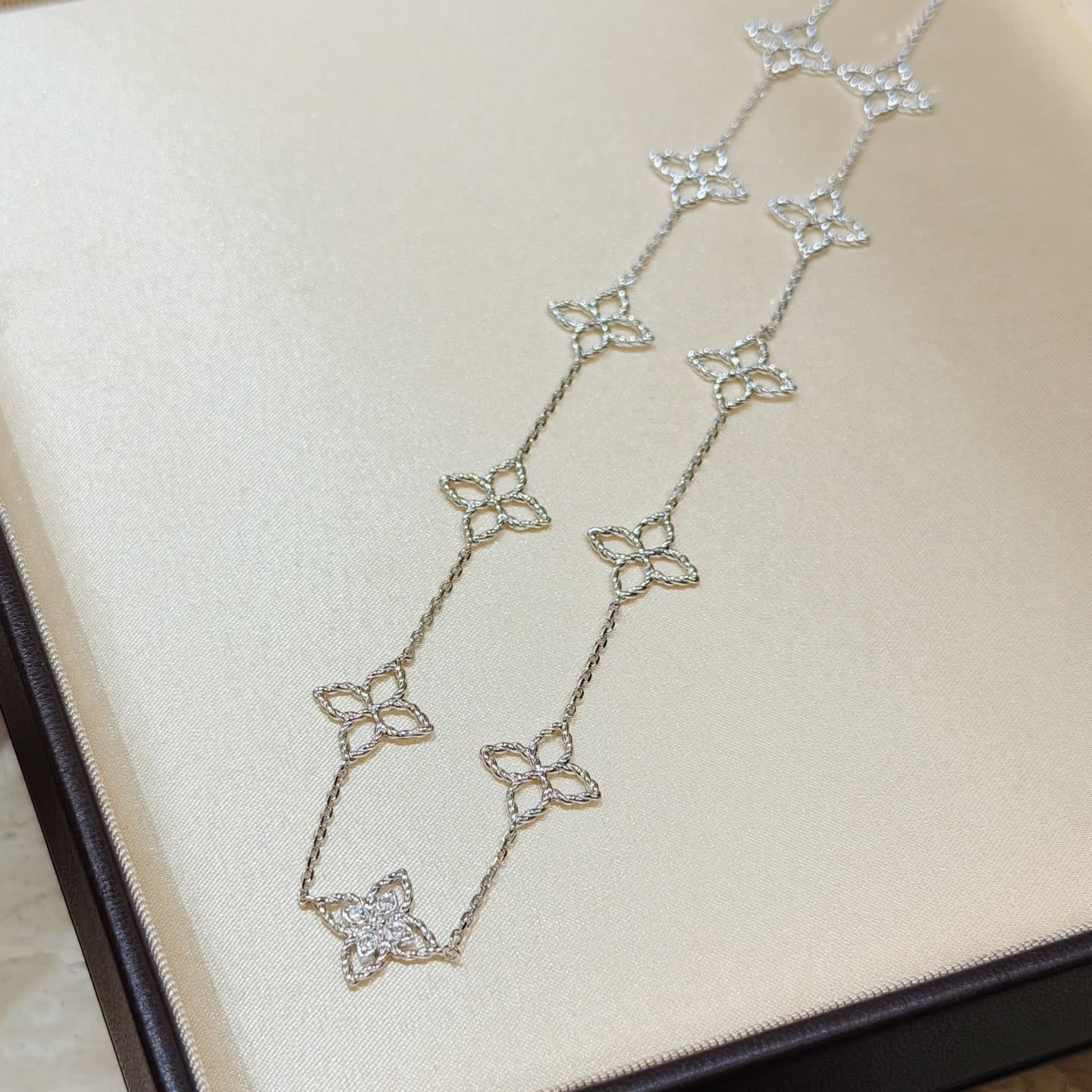 Van Cleef & Arpels Alhambra Diamond Necklace